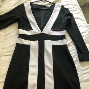 Black and white dress